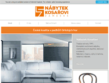 Tablet Screenshot of nabytek-kosarovi.cz